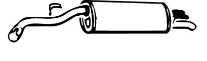 WALKER 13049 End Silencer